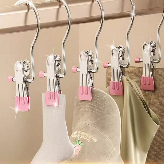 Multifunctional Pants Hanger Clip with Hook