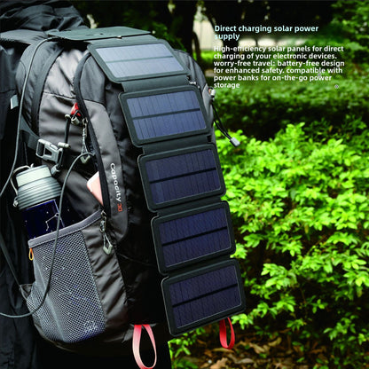 Portable Solar Power Bank Foldable Charger
