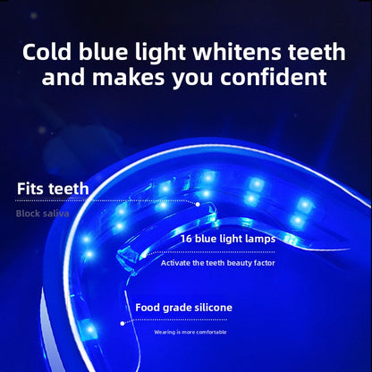 Wireless Teeth Whitening Device with Blue Light