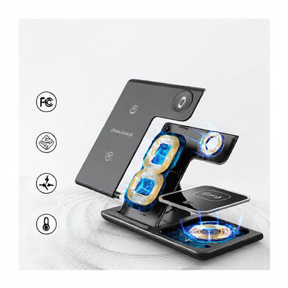 Three-in-One Wireless Charging Stand
