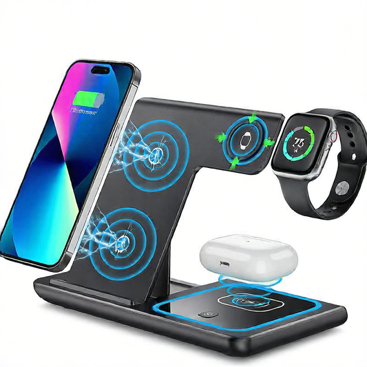 Three-in-One Wireless Charging Stand