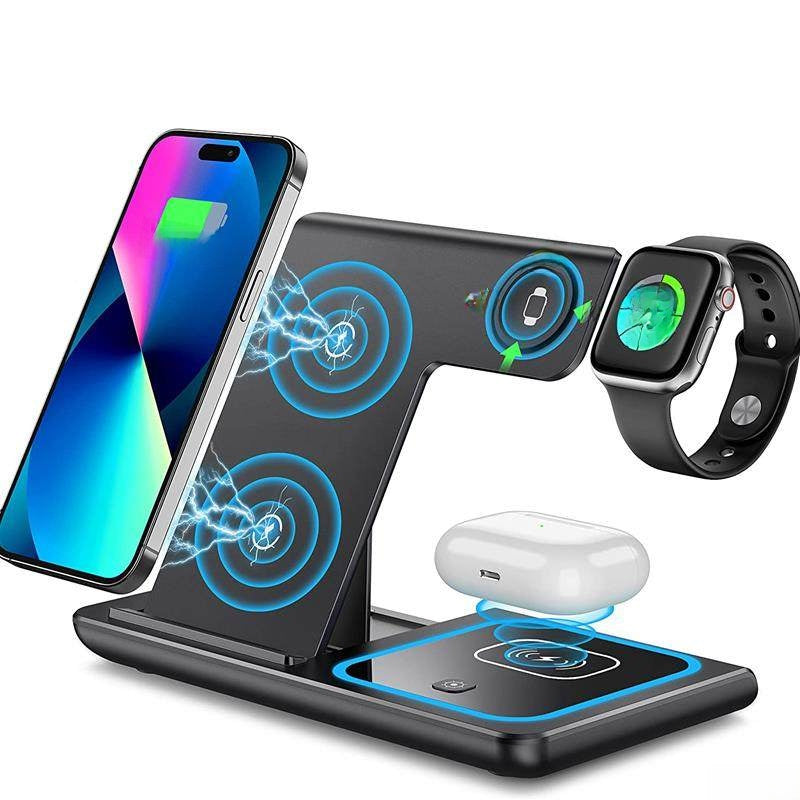 Three-in-One Wireless Charging Stand
